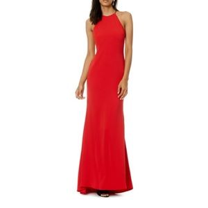 Badgley Mischka Red Slow Burn Gown